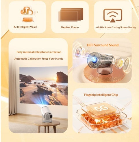 HY300 Mini Smart Home Projector
